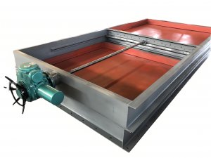 電動雨水排口閘板閥，電動污泥水溝閘板